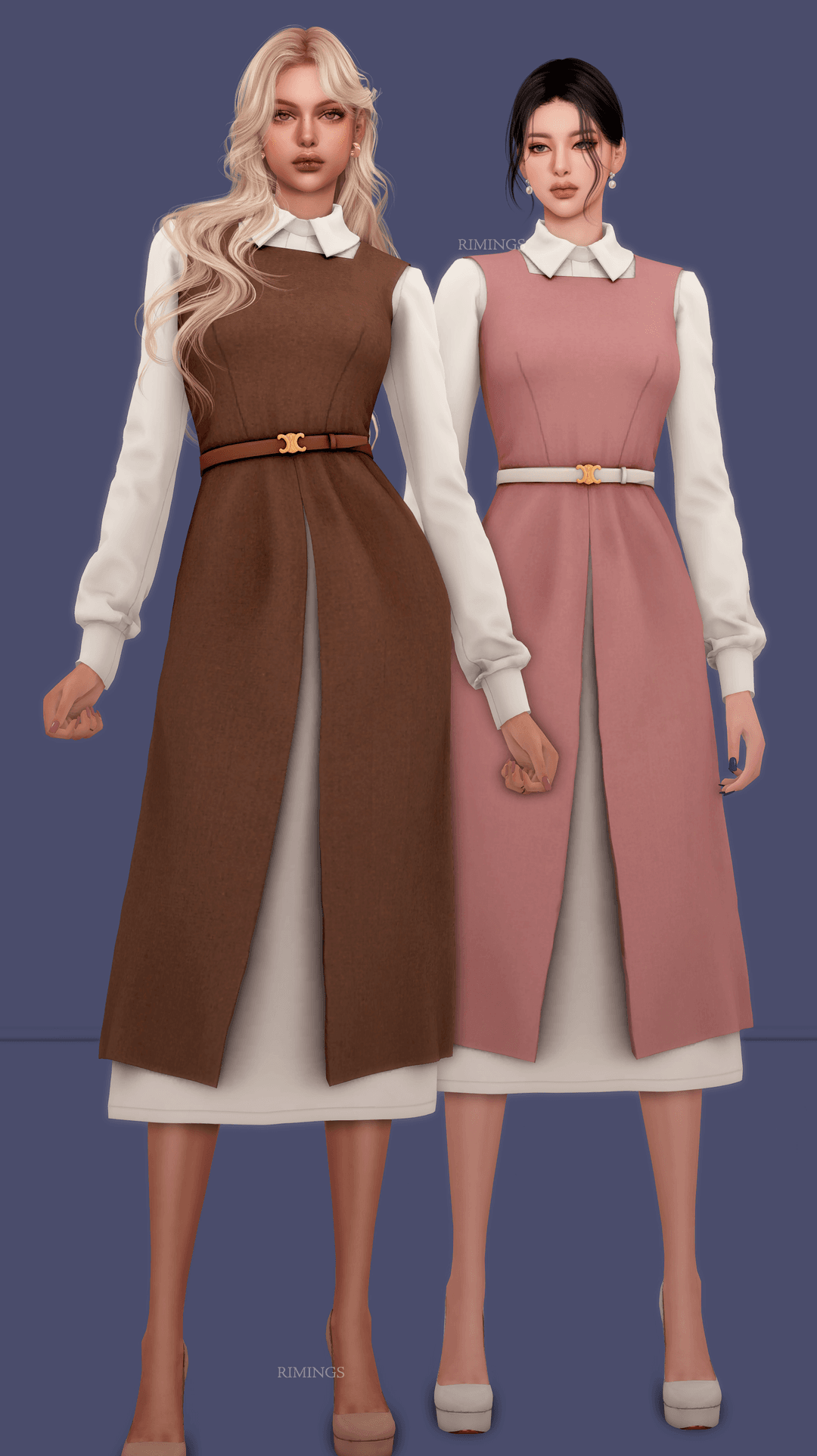 Галерея мода Платье Belted Suit Dress #2